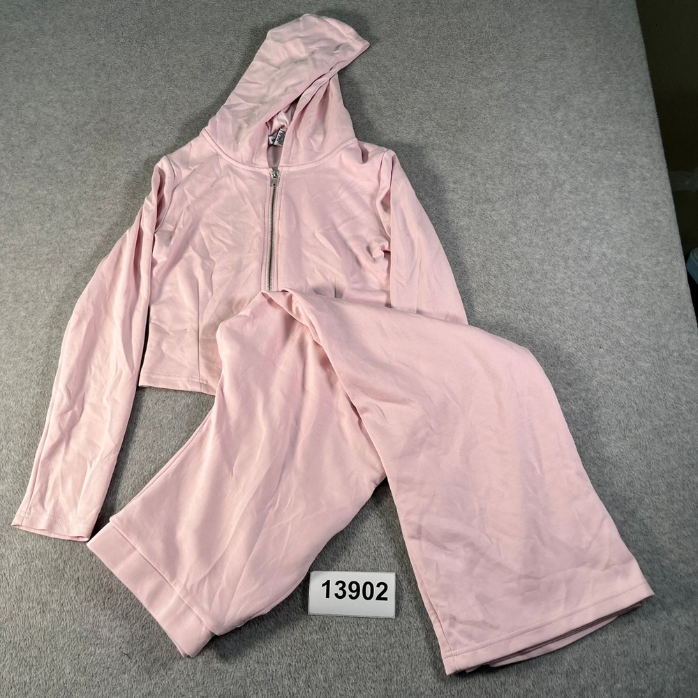 Always You Hoodie & Track Pants Set Womens Large Pink Full Zip Lounge Casual
